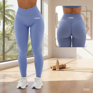 "Ensemble de leggings de yoga en coton biologique 100% pour femmes, vêtements de sport durables de haute qualité, vente en gros OEM ODM" 2025 - Product Image 3