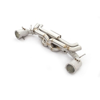 Système d'échappement complet MPER OEM avec soupapes, design silencieux carré pour Porsche 992 Carrera Turbo S, acier inoxydable, son agressif
