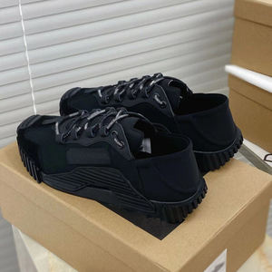 Zapatos deportivos informales para hombre, zapatos bajos con cordones, zapatillas deportivas negras a la moda, suela de goma, zapatos duraderos para exteriores - Product Image 5