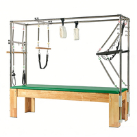 Equipo de Pilates Reformer de Alta Calidad, Máquina de Pilates Reformer de Madera de Roble, Cadillac de Pilates de Roble para Moldear el Cuerpo