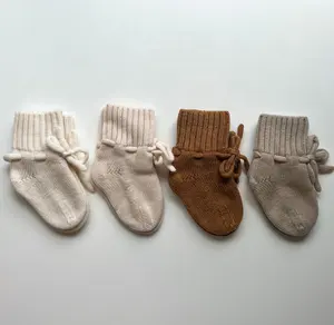 Personalizzato inverno 0-6M bambino 100% lana merino morbido regalo carino calzini jacquard