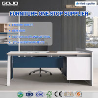 Bureau de direction de luxe en L GOJO OEM 2026 – Table de bureau pour PDG, patron, ou directeur