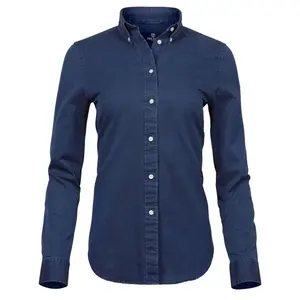 Camisa informal de sarga para mujer, merchandising corporativo - Product Image 1