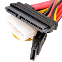 Customized 0.3 Meters SATA22P 7p+15P IDE Hard Drive Optical Drive Data Cable with PVC Material and Copper Conductor