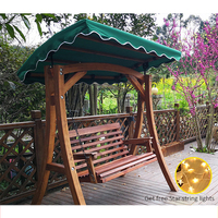Chaise suspendue en bois massif, balançoire imperméable, pour patio de jardin, extérieur
