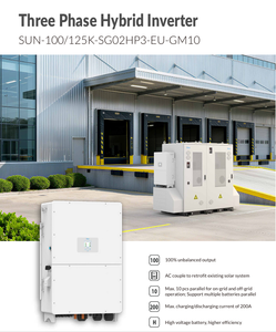 Onduleur solaire hybride Deye grande capacité avec multi-MPPT et <span class=keywords><strong>conversion</strong></span> à haut rendement Deye Onduleur hybride 100kW 125kW - Product Image 2