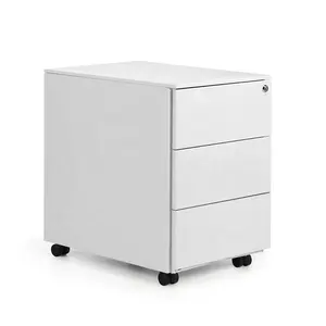 Home office under table Athens bucks chest of 3 drawers box mobile pedestal cabinet with lock on wheels LOFT