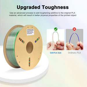 Varillas de plástico flexibles, moldura de arcoíris de seda, alta calidad, nueva parte superior, 330m de longitud, 1kg, Netweight, impresión 3D, 1kg, 1,75mm - Product Image 3