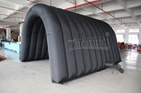 Tunnel gonflable de tente de voûte noire de 17 pieds de fabricant de Zhenmei pour des ventes