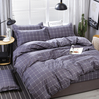 Ensemble de literie design en coton d'aloe vera, 4 pièces, ensemble de draps personnalisés, taille king, en stock