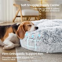 Le lit pour chat est moelleux, en peluche, double couche, canapé doux pour animaux de compagnie, canapé-lit orthopédique, adapté aux petits chats et chiens.