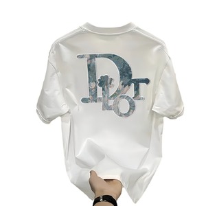 เสื้อยืดผู้ชายแขนสั้นผ้าฝ้ายแท้ Big News รุ่นซัมเมอร์ ระบายอากาศได้ดี ทรงหลวม สวมใส่สบาย พิมพ์ลายตัวอักษร น้ำหนัก 250 กรัม ไซส์ใหญ่ - Product Image 5