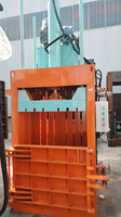 Presse à balles hydraulique verticale robuste 100T pour le recyclage des canettes en aluminium, des bouteilles PET et la compression des déchets plastiques