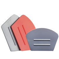 Herramienta de Aplicación de Película para Automóviles, Raspador de Goma, Herramienta de Belleza Semicircular para Película de Cambio de Color, Espátula para Agua