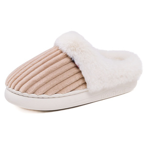 Kadınlar için hafif pamuk terlikler kaymaz taban yumuşak rahat ev ayakkabıları kapalı açık slayt moda - Product Image 5