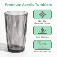 Bicchieri Personalizzati Infrangibili per Acqua, Tazze Riutilizzabili per Birra, Bicchieri in Plastica Colorati Resistenti al Calore