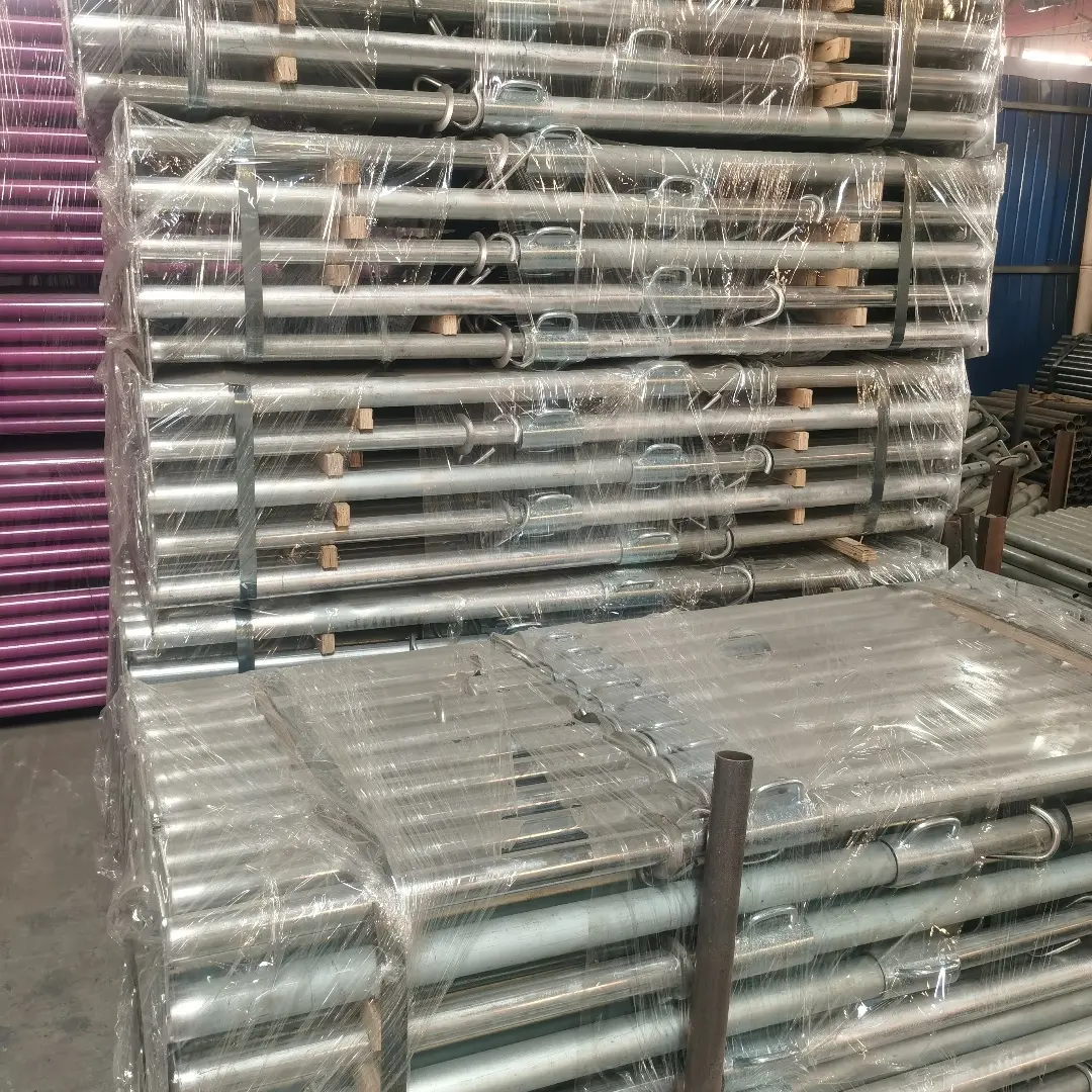 Construction material galvanized / painted adjustable scaffolding steel props heavy duty ringlock scaffold scaffolding props