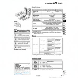 SMC Pneumatics Air Slide Table (Tabla de deslizamiento de aire) - Product Image 1