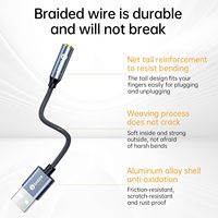 Adaptador de Audio USB-A a 3.5mm de la Marca Biaze, de Aleación de Aluminio, Tarjeta de Sonido Estéreo Externa para Computadora de Escritorio/Portátil/Mac/Linux