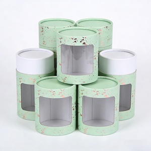 Sustainable Paper Tube Packaging for Perfume,Round Paper <b>Box</b> Essential Oils & <b>Makeup</b> Tools - Product Image 2