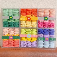 Lot de 90 élastiques à cheveux colorés pour enfants, bandeaux élastiques mignons pour tresses, accessoires pour cheveux de filles