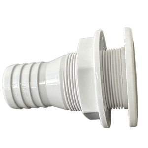 En acier inoxydable à travers la coque cales raccords de cale connecteur blanc ABS plastique matériel marin pour tuyau utilisé état - Product Image 4
