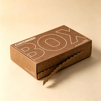 Boîtes d'expédition en carton personnalisées en matériaux recyclés, design de dessin animé, emballage écologique pour vêtements, chaussures, chaussettes