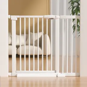 Logam kualitas tinggi dalam ruangan dapat disesuaikan keselamatan anak pintu terbuka pintu pintu bayi gerbang bayi Gang pintu untuk tangga
