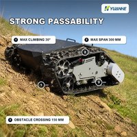 Châssis de robot à chenilles en caoutchouc, châssis articulé pour véhicules à chenilles, charge utile lourde, UGV