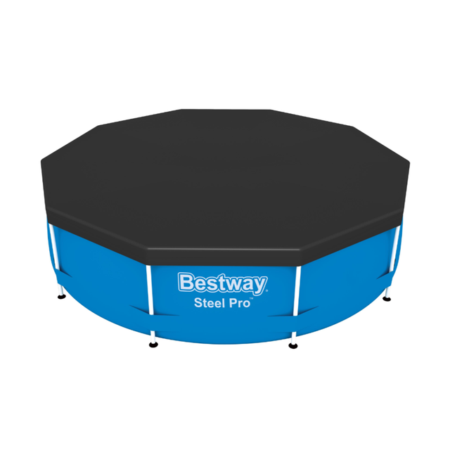 Bestway 58036 Outdoor Round PVC Safety Material Swimming Pool Cover 10'/3.05m for Pool & Accessories