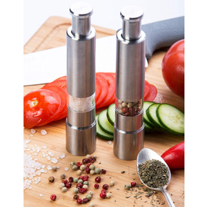 Customized Metal <strong>Salt</strong> and <strong>Pepper</strong> Grinder Set Cheap Restaurant Quality Made in <strong>China</strong>