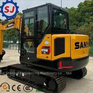Excavadora SANY Original, Modelo SY55 SY55U, Mini Excavadora Nueva, Máquina Excavadora de Cadenas, Línea Hidráulica de Alto Rendimiento - Product Image 2