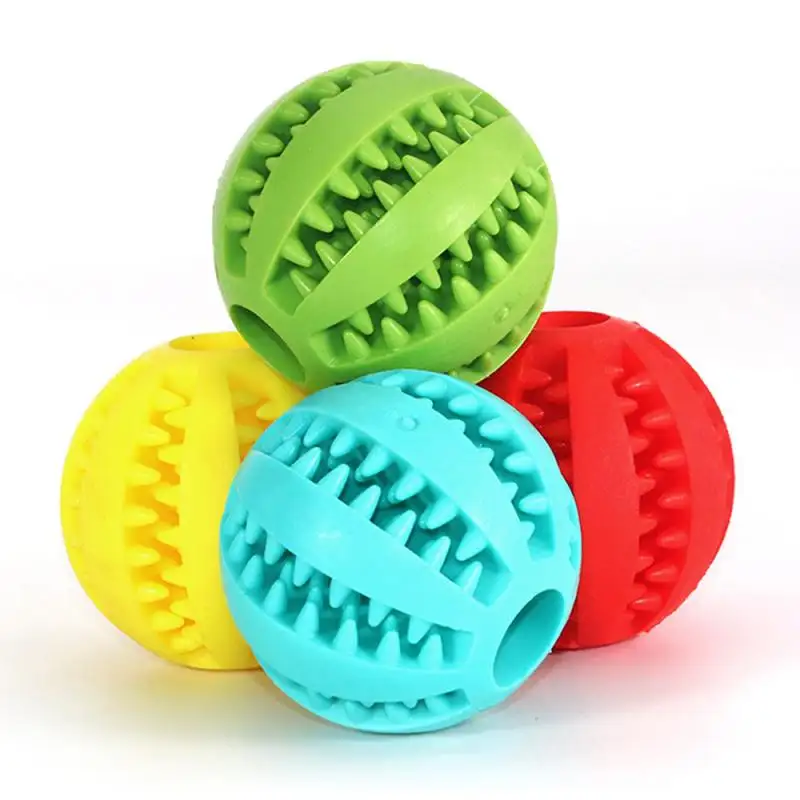 Dropshipping Products 2024 Soft Elasticity Pet Dog Toys Interactive Rubber Chew-resistant Funny Dog Tooth Cleaning Ball