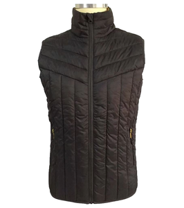 Gilet Imbottito da Uomo 100% Poliestere, Leggero e Trapuntato, con Colletto Alto e Cerniera, per Attività all'Aperto, Servizio OEM, Antivento - Product Image 1