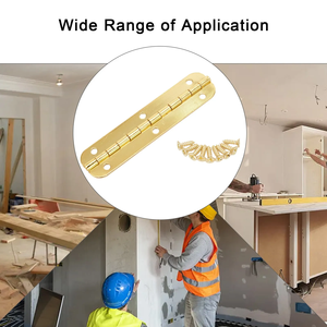 บานพับรูปไข่ยาว บานพับเหล็กสำหรับตู้ ขนาด 65 มม. แบบแคบ บานพับสไตล์ร่วมสมัย แผ่นรองบานพับ ทนทาน ติดตั้งง่าย ใช้ได้กับห้องครัวและโรงเรียน - Product Image 3