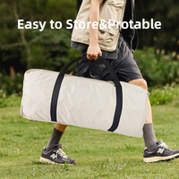 Tente de camping gonflable solaire imperméable avec panneaux solaires 52W, installation facile en 2 minutes, tente gonflable avec pompe électrique pour le glamping