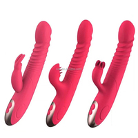 SacKnove Adult Female Lesben Teleskop heizung Sexy Spielzeug Silikon Massage G-Punkt Dildo Zunge G-Punkt Kaninchen Vibrator Für Frauen