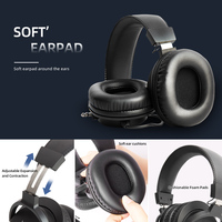 Casque de monitoring professionnel Yinyu DH2300 filaire circum-auriculaire avec basses profondes pour le mixage et le DJing