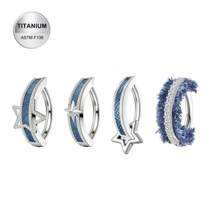 Toposh Anelli per <span class=keywords><strong>Ombelico</strong></span> in Titanio ASTM F136, Gioielli Sexy per <span class=keywords><strong>Piercing</strong></span> <span class=keywords><strong>all</strong></span>'<span class=keywords><strong>Ombelico</strong></span>, Anelli per <span class=keywords><strong>Ombelico</strong></span> Impermeabili <span class=keywords><strong>all</strong></span>'Ingrosso per Donne - Product Image 2