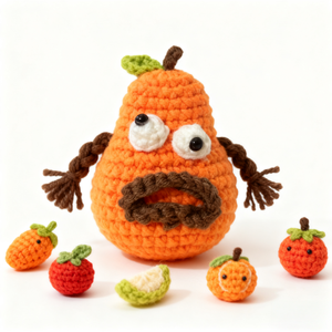 Lê vịt vui đan móc búp bê thủ công nhàm chán Len Túi Chìa Khóa dệt kim búp bê hoạt hình dễ thương - Product Image 3