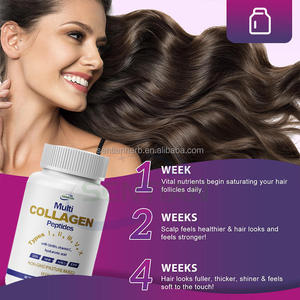 Complément Alimentaire en Vrac Gélules de Peptides de Collagène Marin Pur Protéine Poudre de Collagène de Poisson Hydrolysé Biotine Vitamine C pour le Visage - Product Image 4