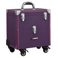 Sac de transport pour vernis à ongles, outil de manucure avec compartiments, mallette d'entraînement pour les professionnels