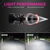 Projecteur à lentille miniature Chenlang 100W 5000LM Y7D H4 avec ventilateur, design optique unique, phare LED super lumineux, ampoule de phare LED H4