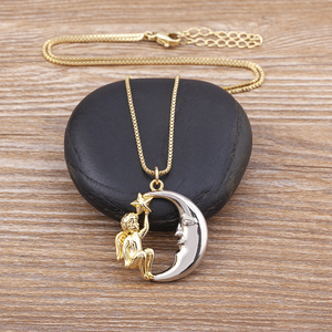 Collana con Ciondolo Luna e Stella alla Moda 2025, Nuova Catena per Clavicola per Bambini, Ideale per Feste - Product Image 5