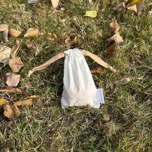 Factory Sale Wholesale Recycled Cotton Jewelry Dust Bag Cotton <b>Drawstring</b> Bag <b>Pouches</b> With Label - Product Image 4