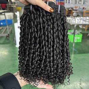 Promoción Letsfly: Extensiones de Cabello Humano Virgen Vietnamita con Doble Trama y Rizo Pixie, 100% Cabello Humano, 16$ - Product Image 1