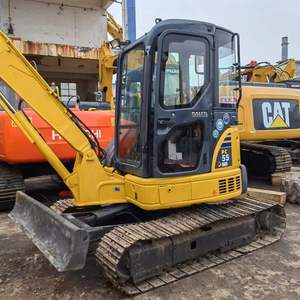 Miniexcavadora Usada Komatsu PC55MR-2 de 5 Toneladas, Excavadora Pequeña de Cola Corta, Maquinaria de Construcción de Segunda Mano - Product Image 4