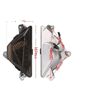 ไฟเลี้ยวหน้าอะลูมิเนียม12V 3W น้ำหนักเบาสำหรับ Kawasaki Ninja 250/300ไฟเลี้ยวรถจักรยานยนต์ - Product Image 4