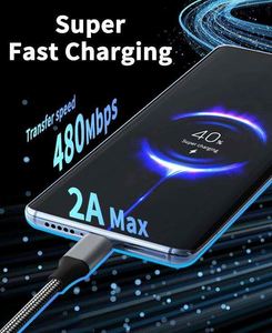 6ft 2-Pack Micro <b>USB</b> Braided <b>Cable</b>, High Speed <b>2.0</b> Charging & Sync for Android Phones & PS4 - Product Image 4