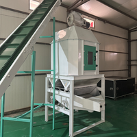Ligne de production de granulés d'aliments pour volailles et porcs compacte et complète, capacité de 1 à 2 tonnes par heure